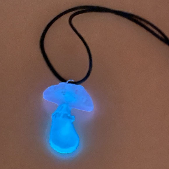 Jewelry - Glowing Mushroom Necklace, Handmade, NWOT, For Bundle Purchases Only
